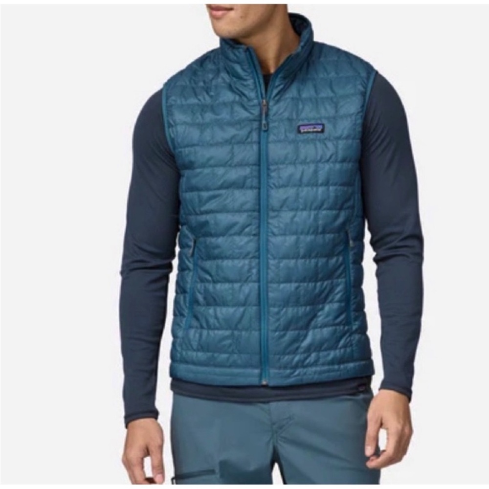 Patagonia Men's Nano Puff Vest in Wavy Blue sz S, No tags